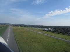 Take-off from the really long runway